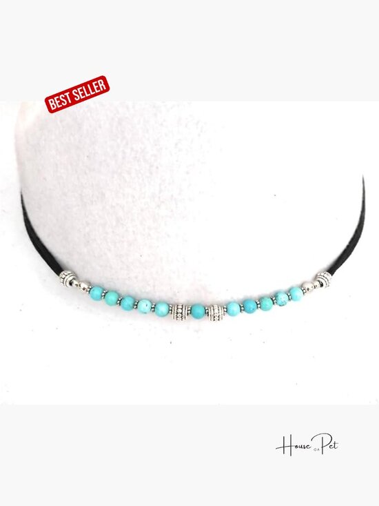 Turquoise Gemstone Hat Band Adjustable Hat Accessory for Cowboy Hats main image 5